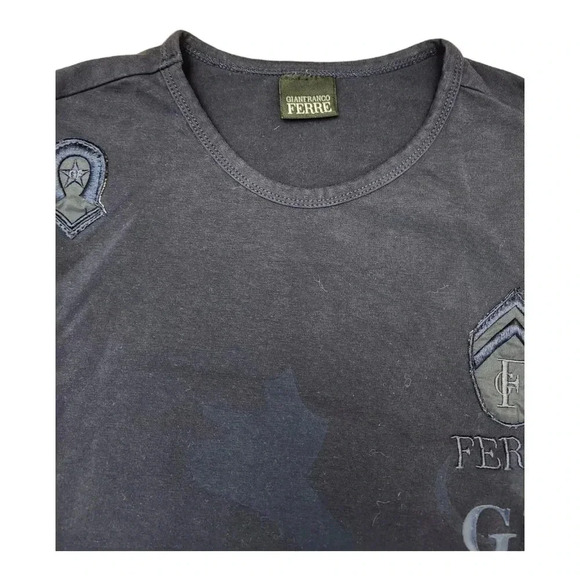 Gianfranco  Ferre Long Sleeved Round Neck Large Print - Picture 3 of 6